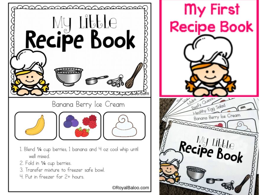 My First Recipe Book Printable Royal Baloo