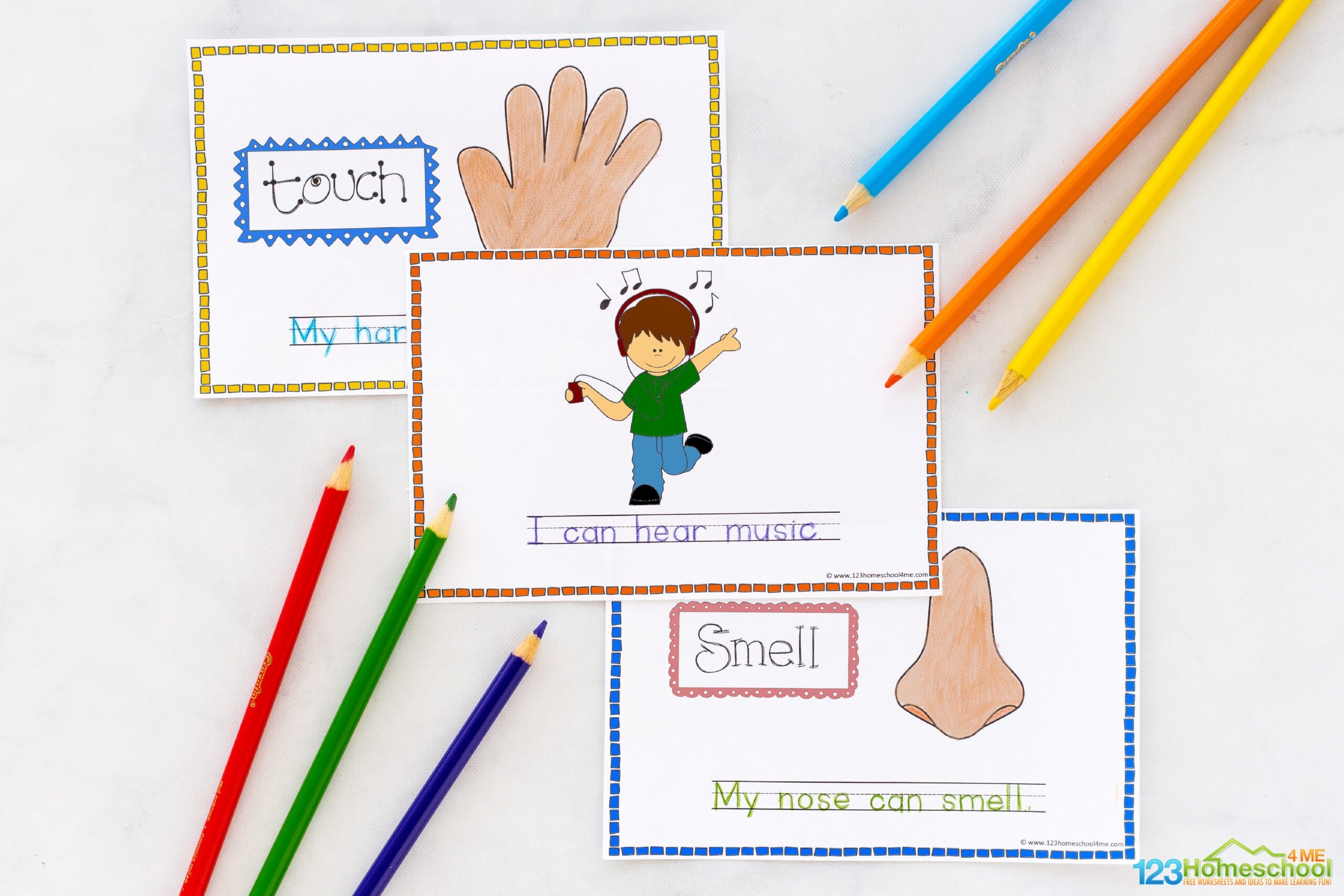  My Five Senses Story Book Free Printable Pdf