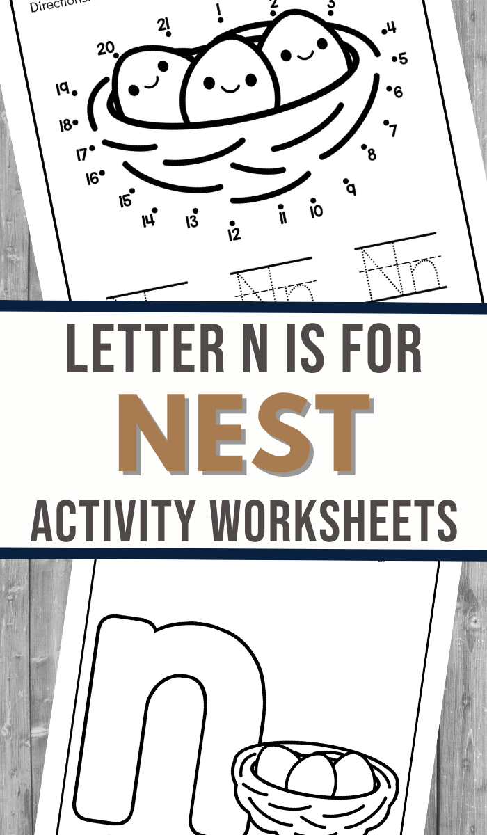 N Is For Nest Worksheet 3 Boys And A Dog