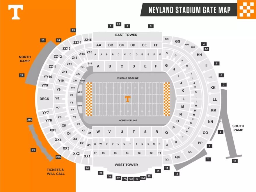 Neyland Stadium Facilities University Of Tennessee Athletics