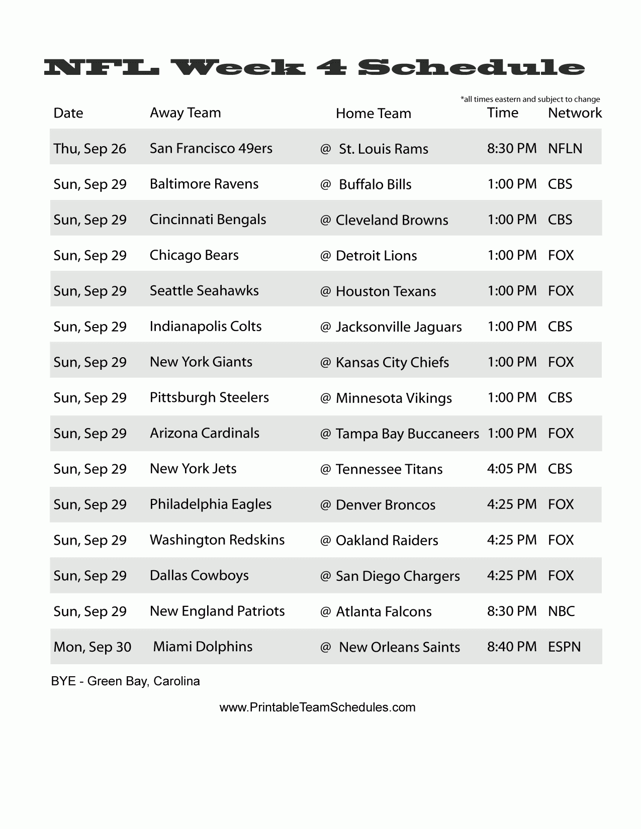 Nfl Week 4 Picks A k n D viz A 