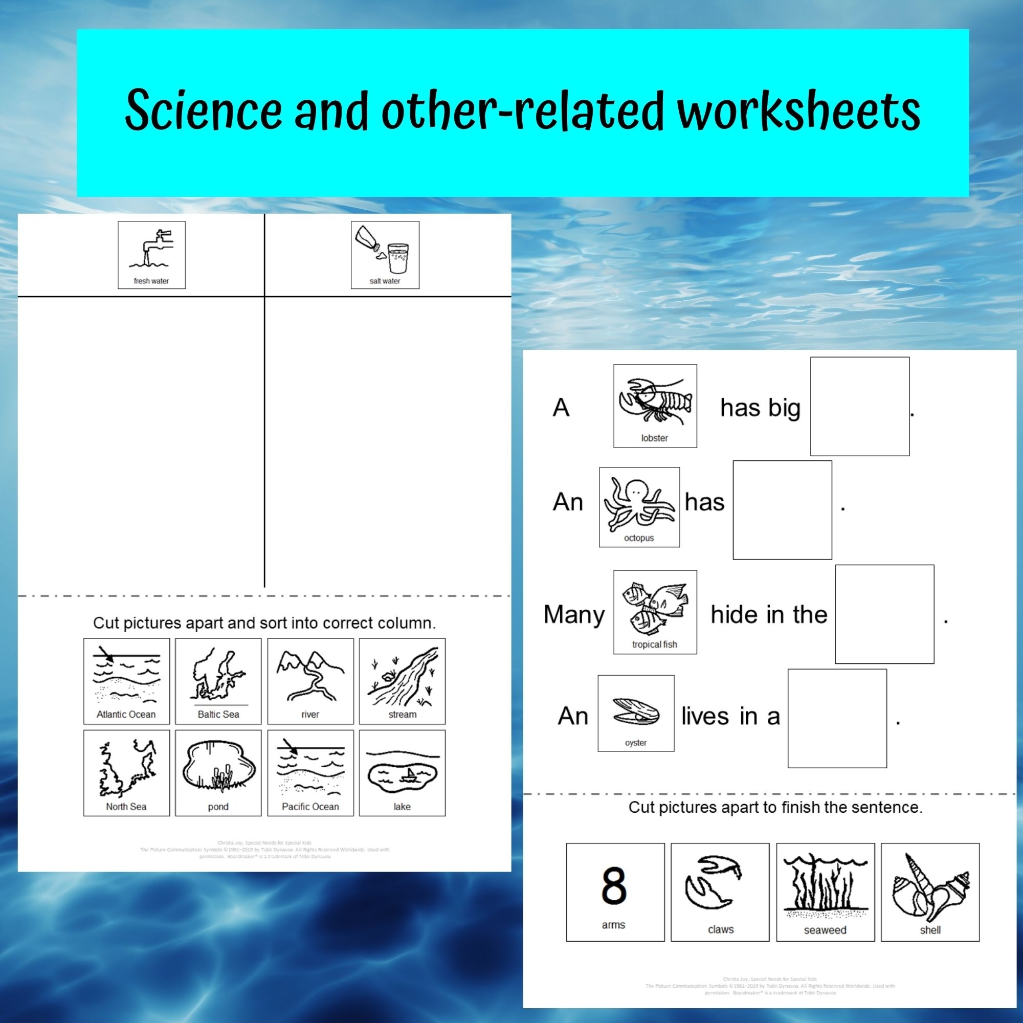 Printable Worksheets For Special Needs Students