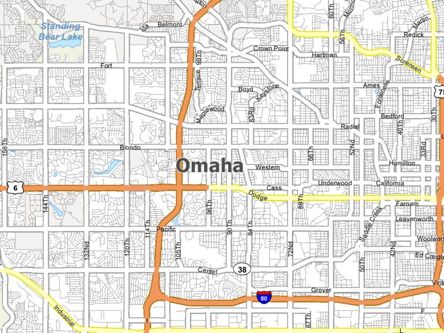 Omaha Nebraska Map GIS Geography