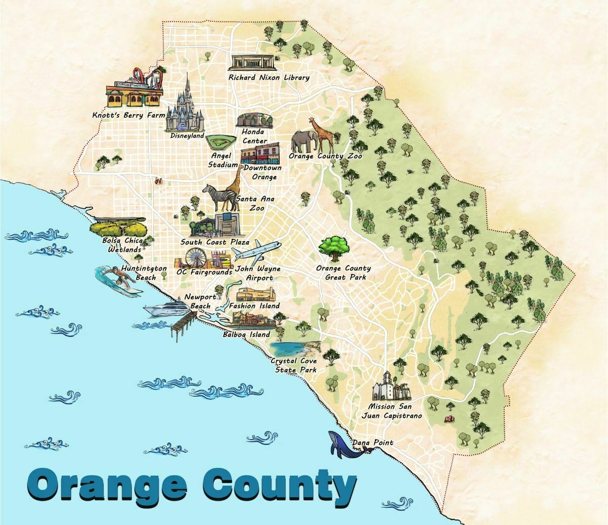 Orange County Maps Enjoy OC