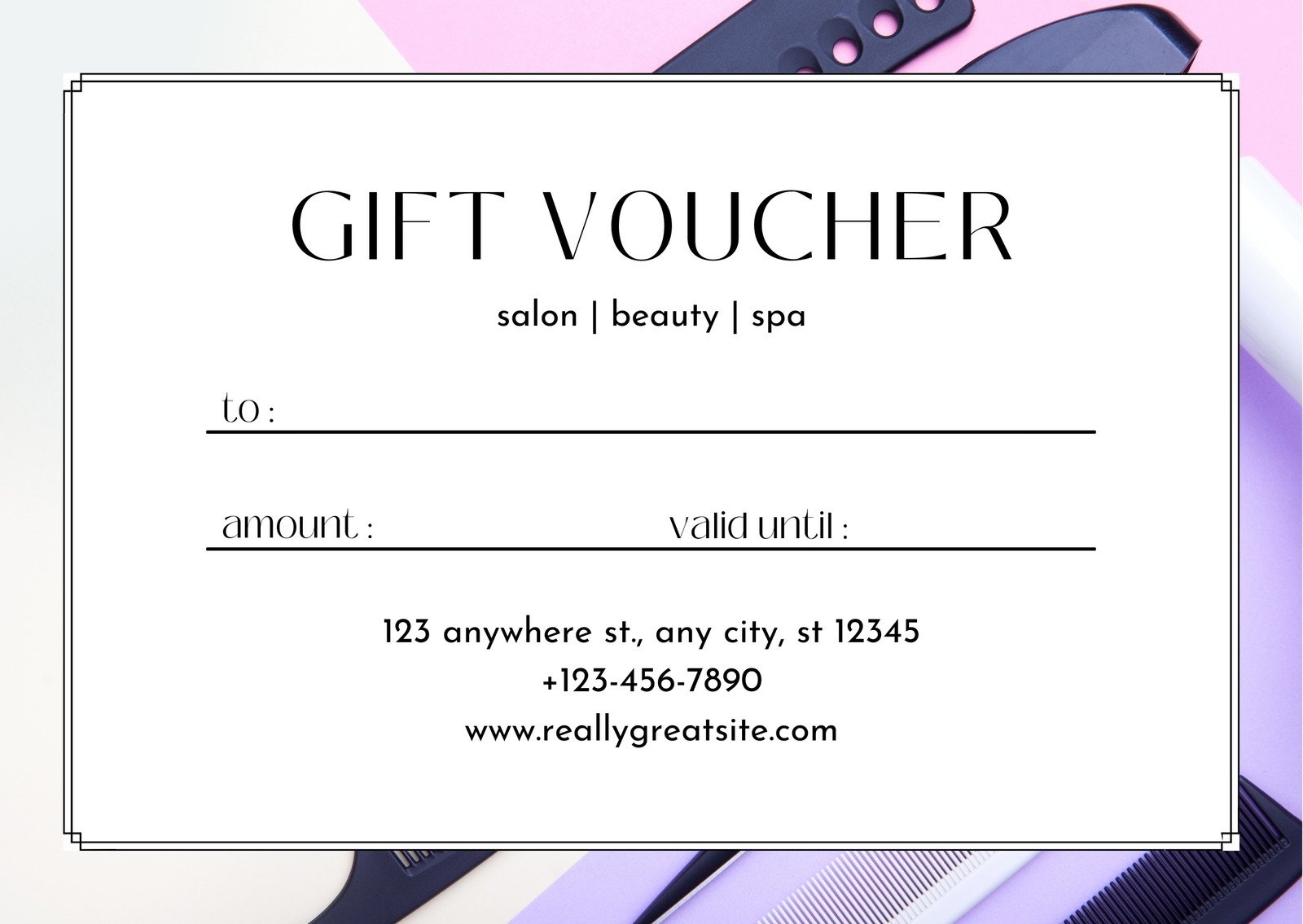 Page 14 Free Printable Gift Certificate Templates To Customize Canva