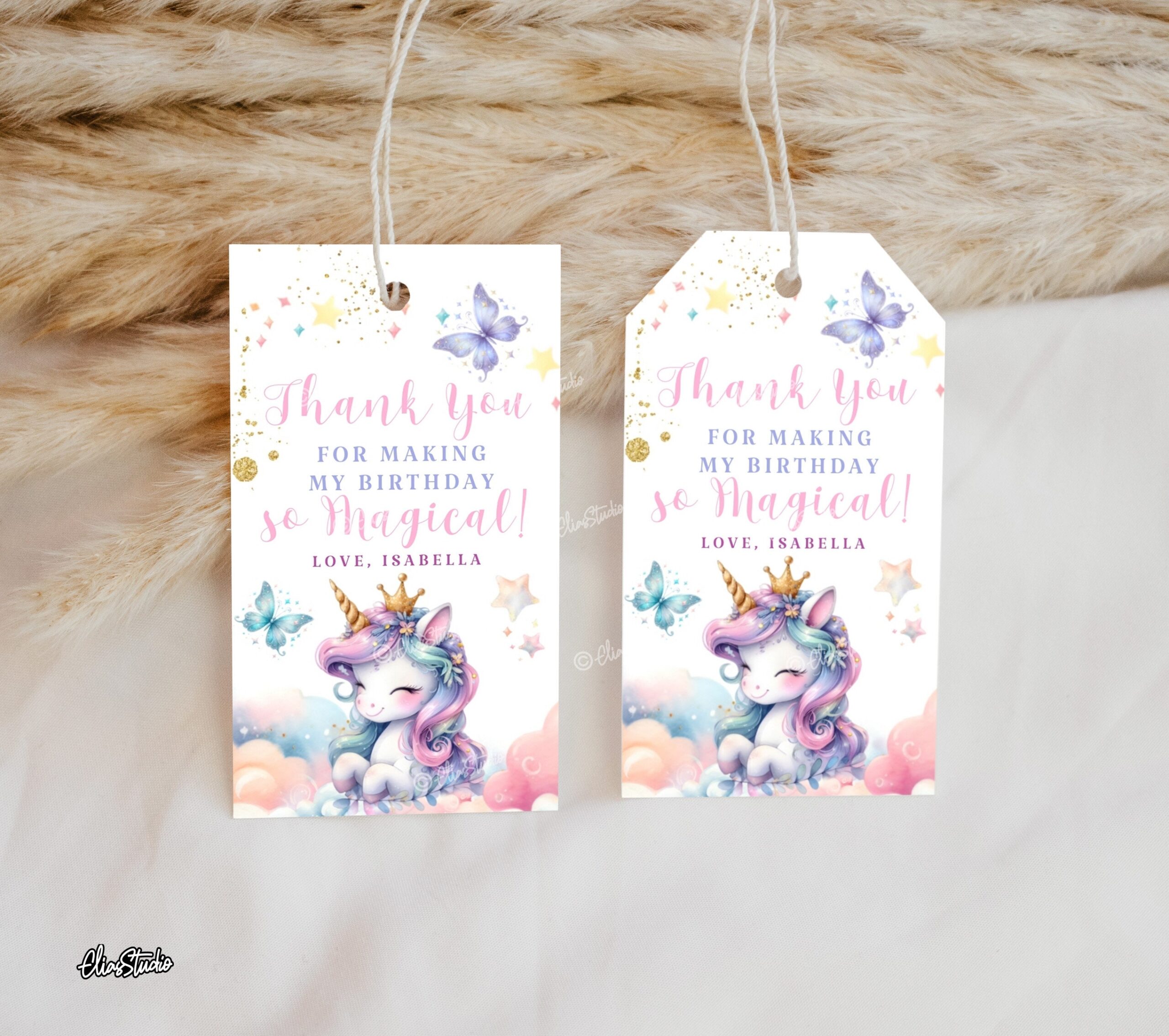Free Printable Unicorn Gift Tags