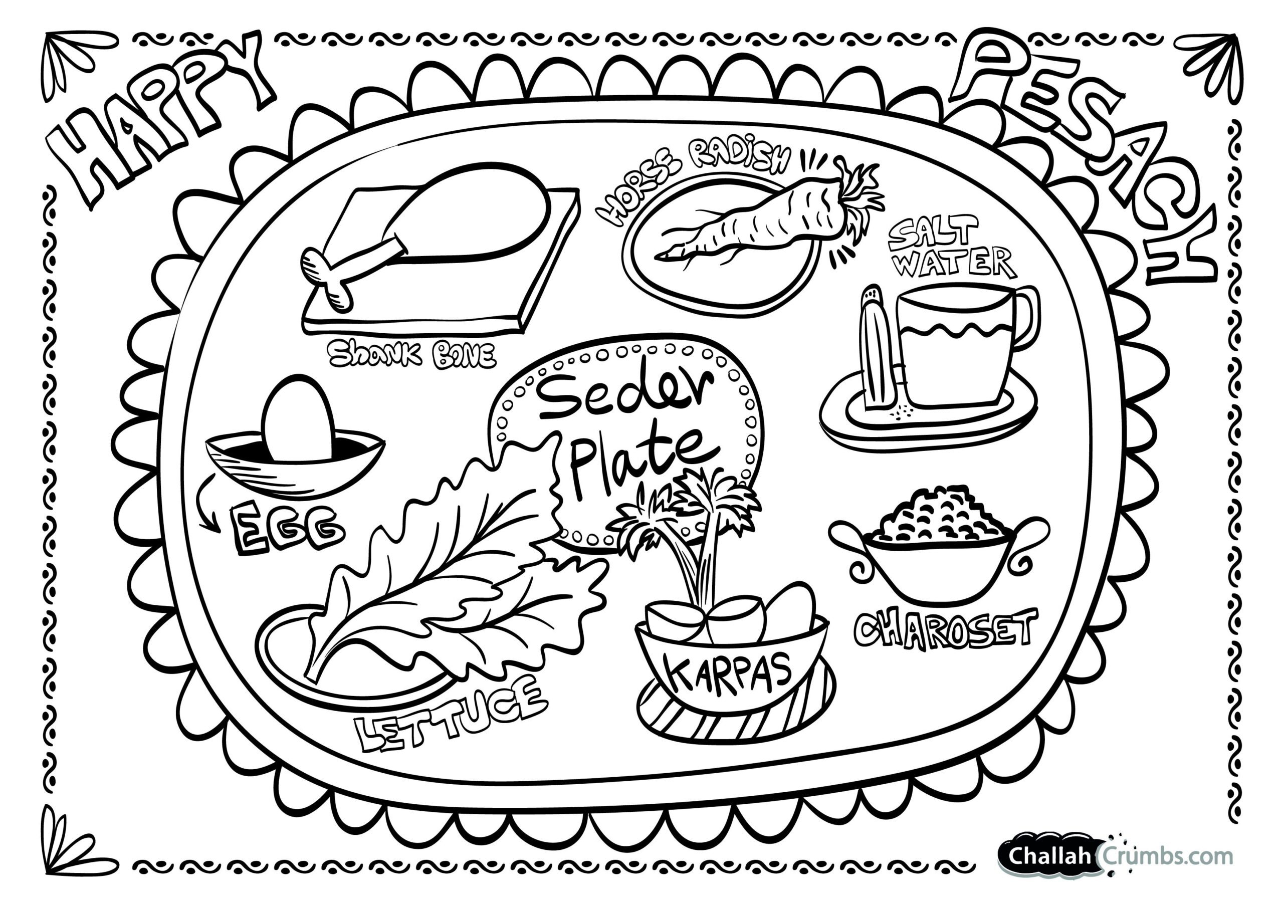 Pesach Coloring Page Passover Kids Passover Crafts Passover