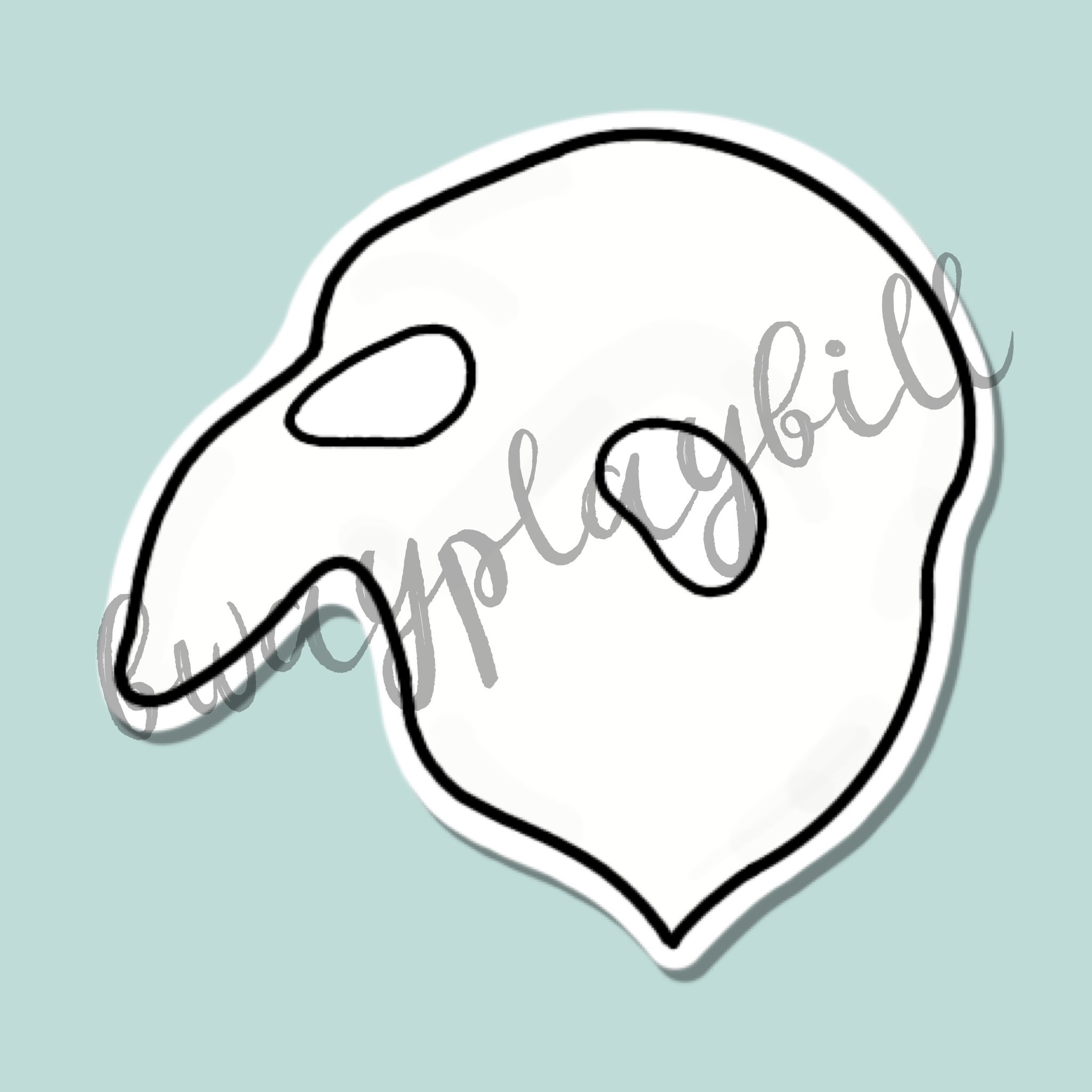 Phantom Of The Opera Mask Broadway Musical Theatre Sticker Etsy