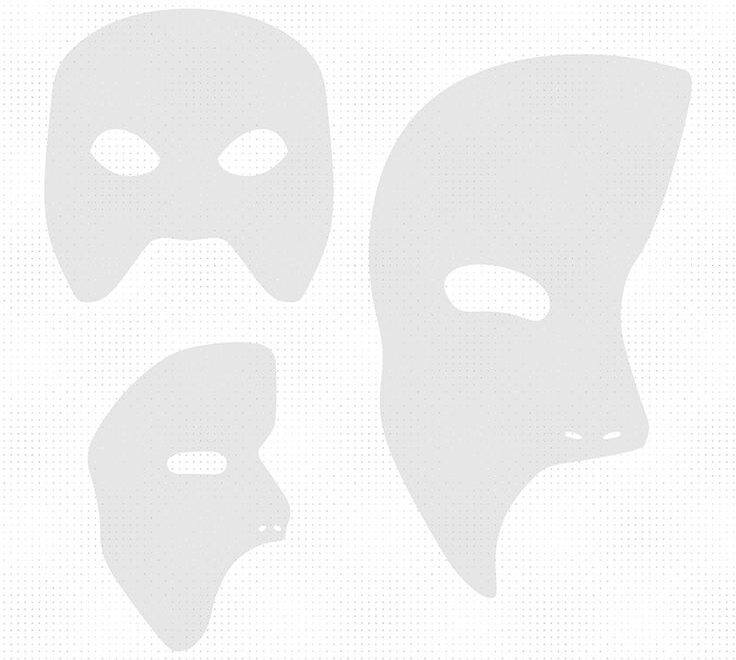 Phantom Opera Mask Available In SVG DXF EPS And PNG Clipart File Formats For Instant Download