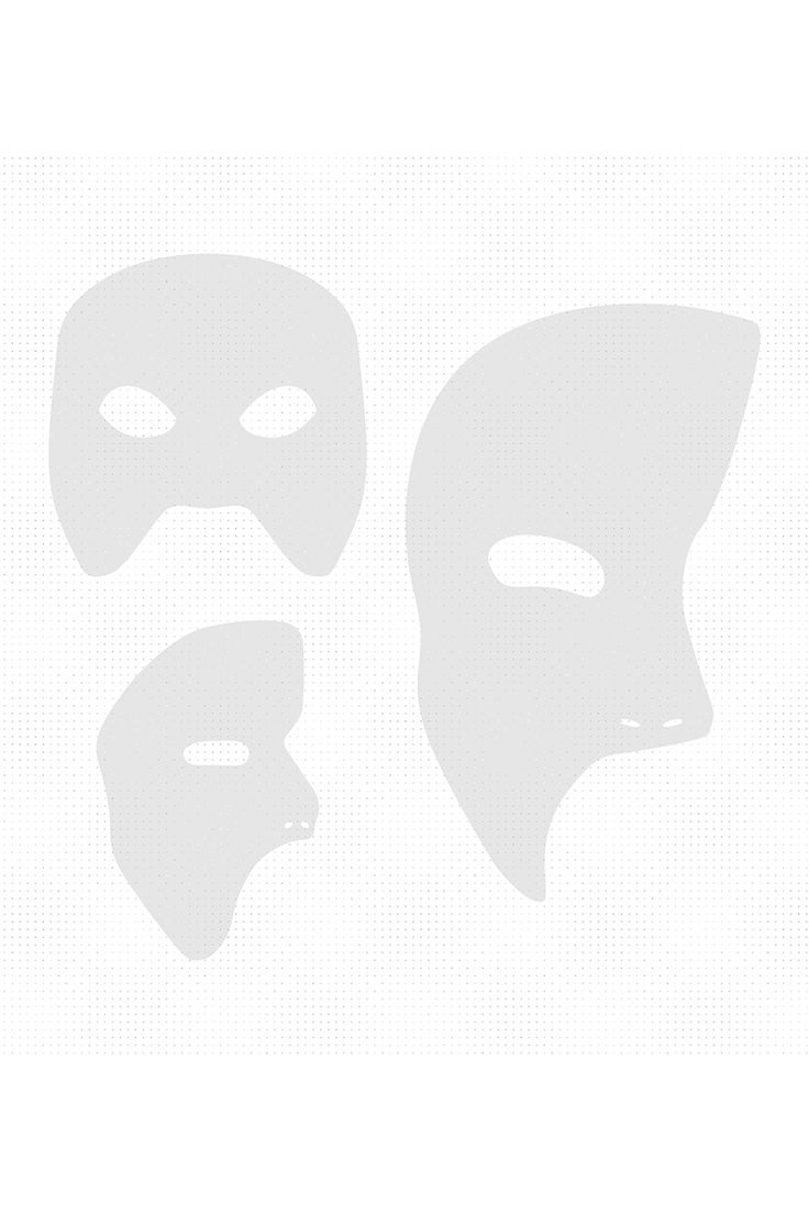 Phantom Opera Mask Available In SVG DXF EPS And PNG Clipart File Formats For Instant Download