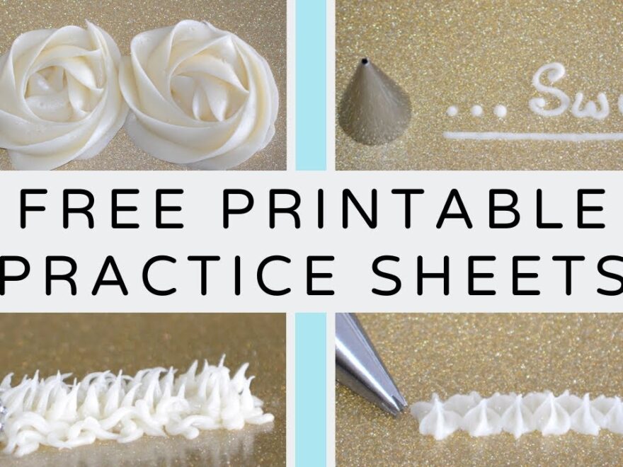 Piping Technique 101 Free Printable Practice Sheets YouTube