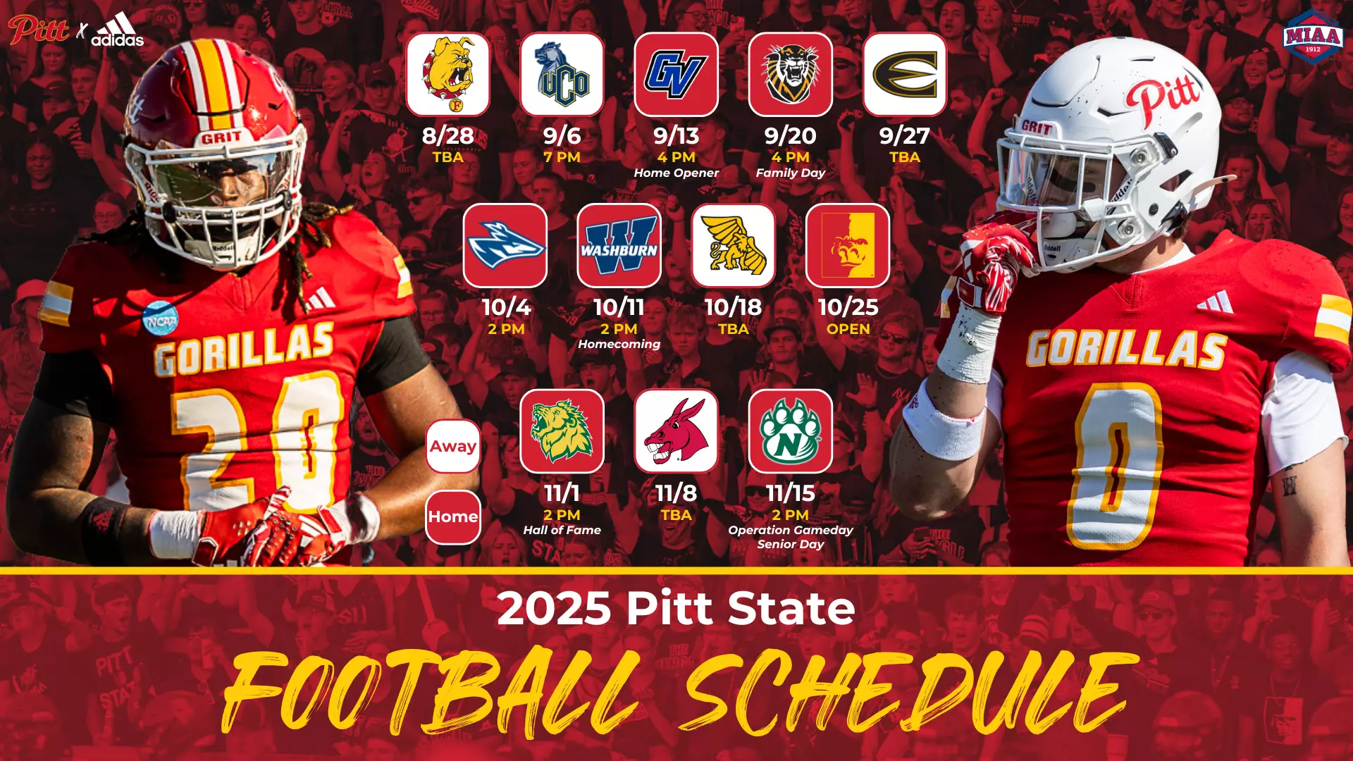 Pitt State Announces 2025 Football Schedule Pittsburg State University Athletics