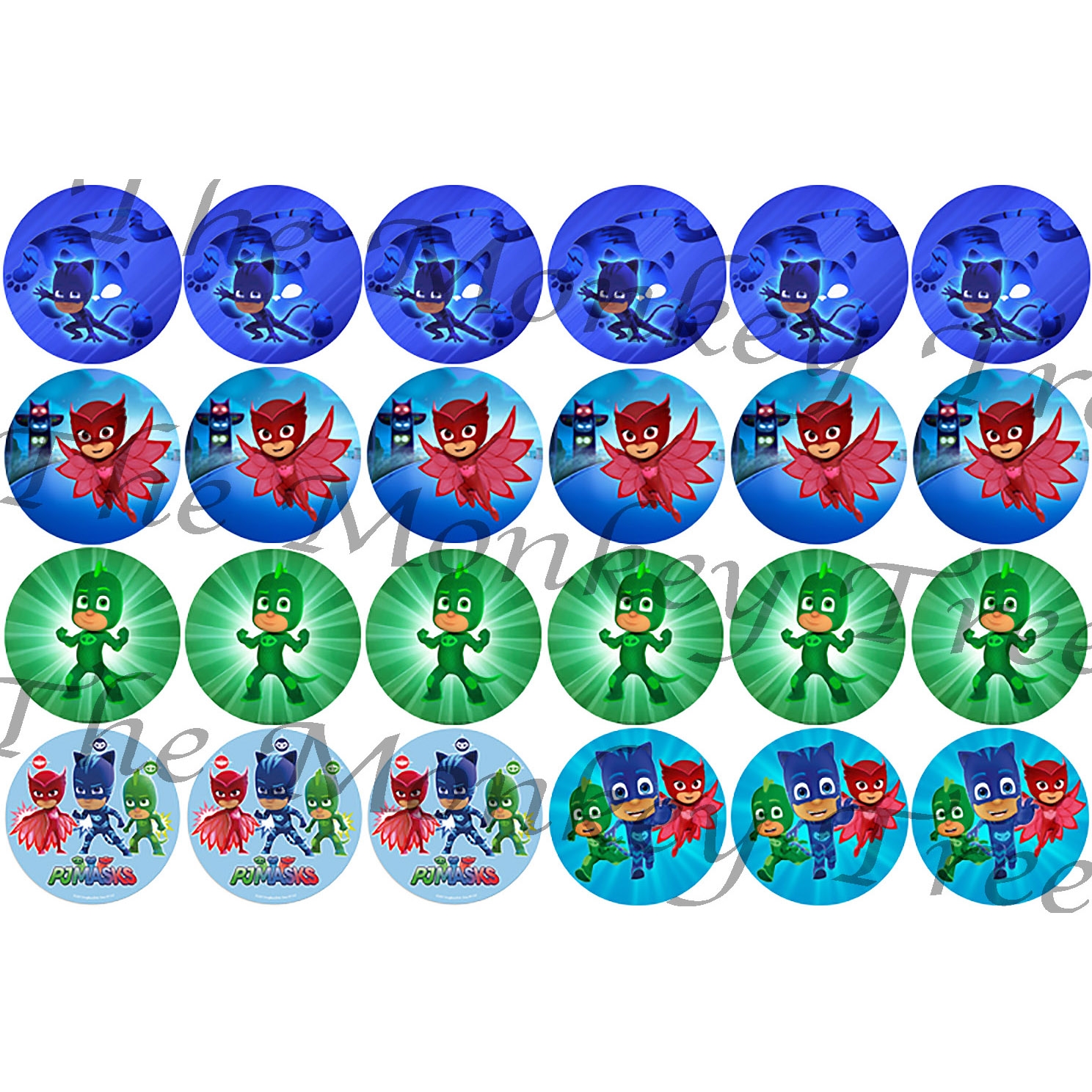 Pj Mask Printable Cupcake Toppers
