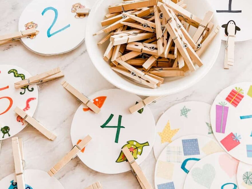 Preschool Clothespin Counting Activity Free Printable Fox Farm Home