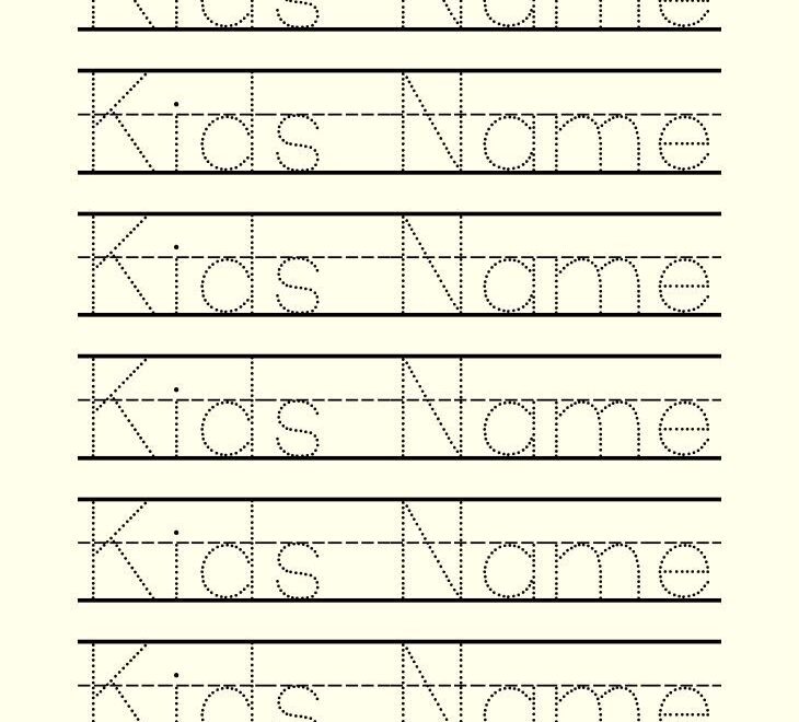 Preschool Name Tracing 15 Free PDF Printables Printablee