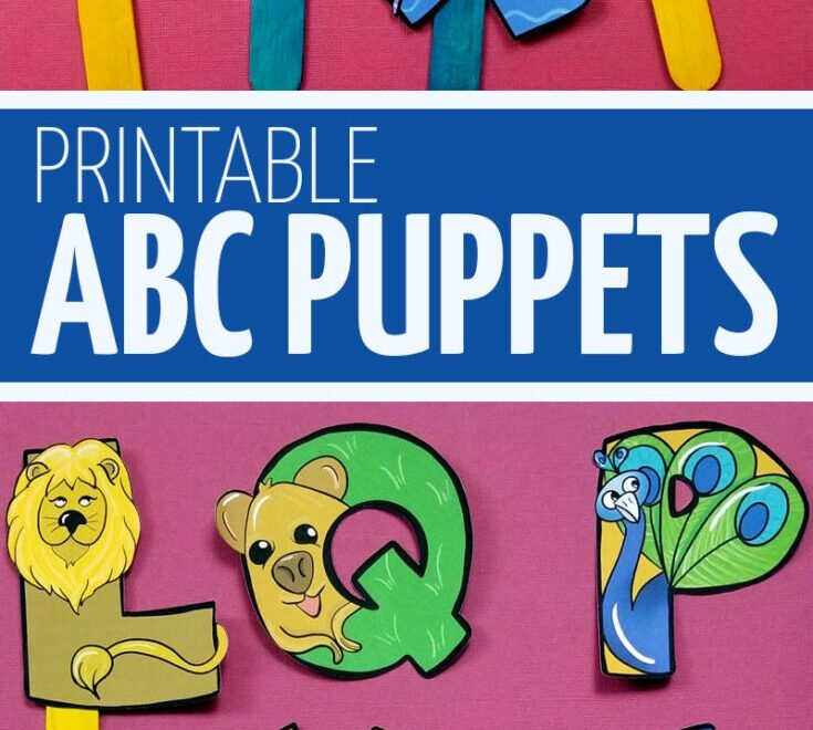 Print And Craft The Cutest Animal Alphabet Puppets Moms And Crafters