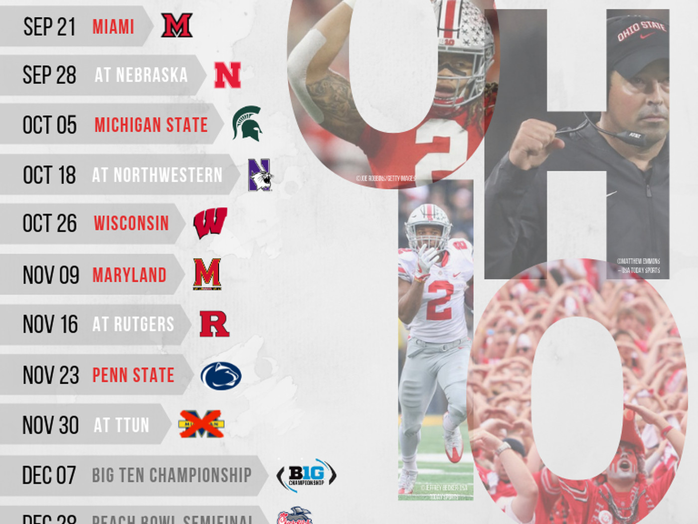 Printable Ohio State Football Schedule 2025