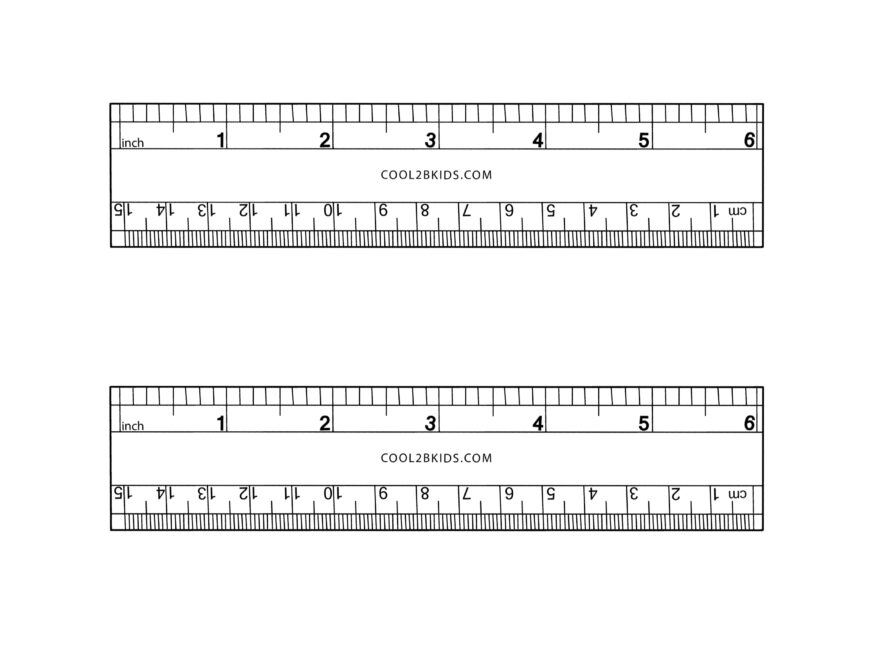 Printable 6 Inch Ruler Actual Size