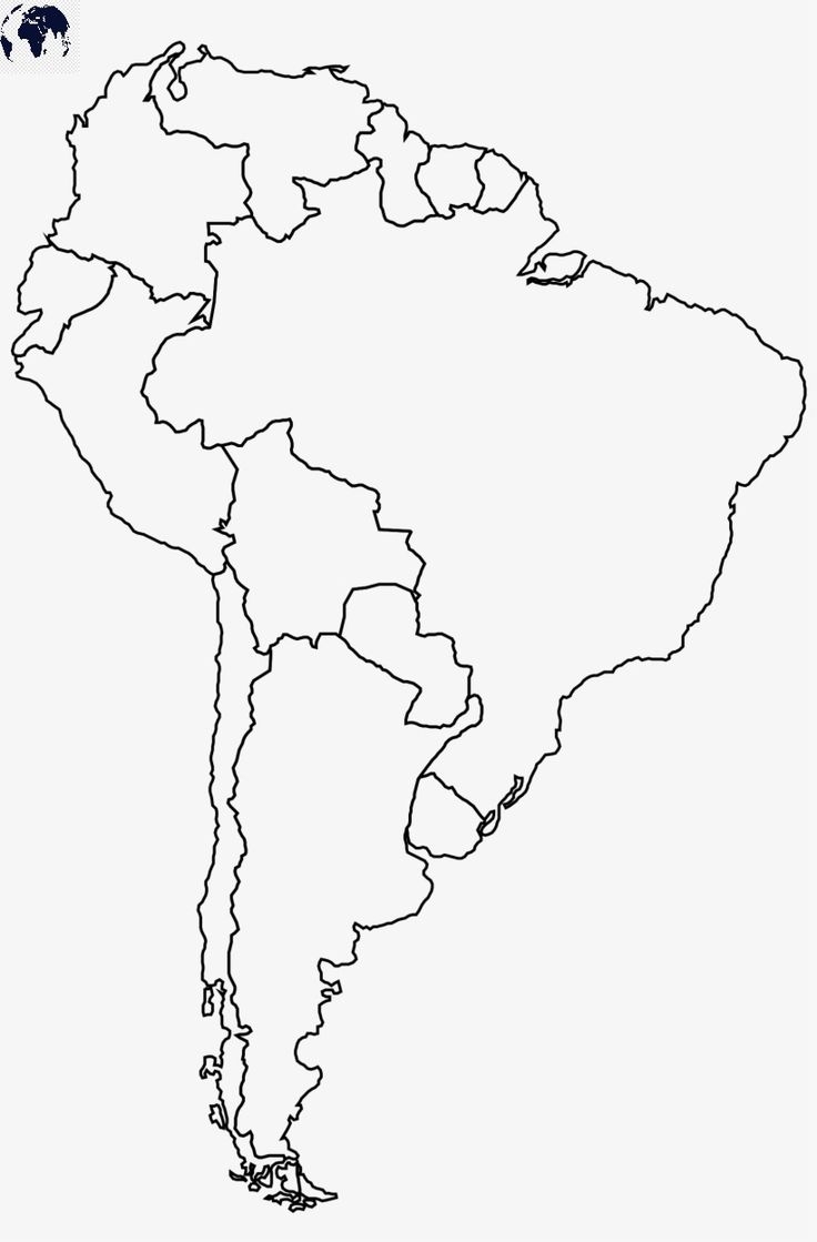 South America Blank Map Printable