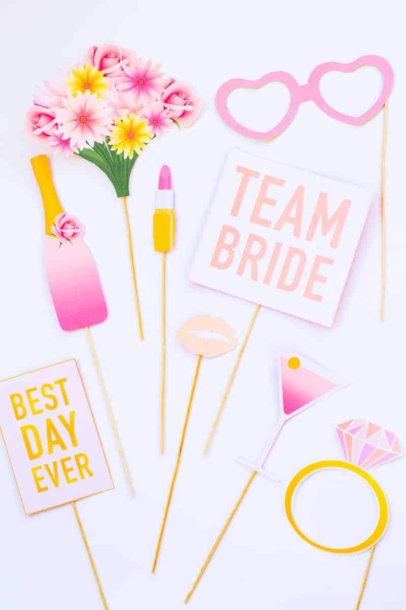 Bridal Shower Photo Booth Props Printable