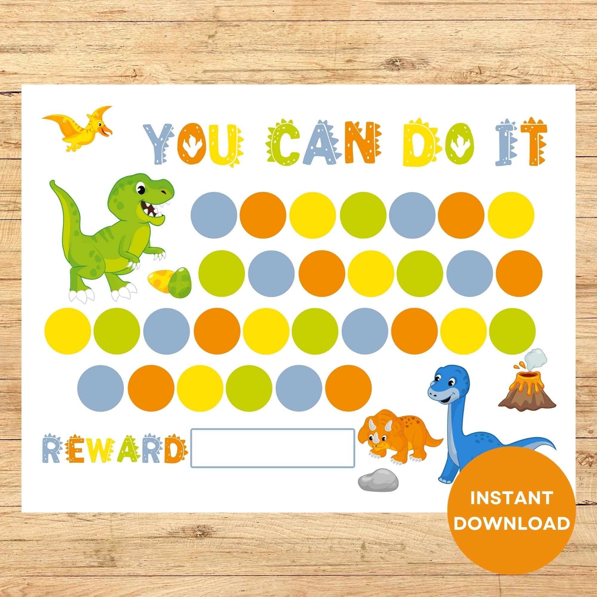 Printable Dinosaur Reward Chart Dinosaur Potty Chart Dinosaur Sticker Chart Dinosaur Behavior Chart Dinosaur Chore Chart Etsy Australia