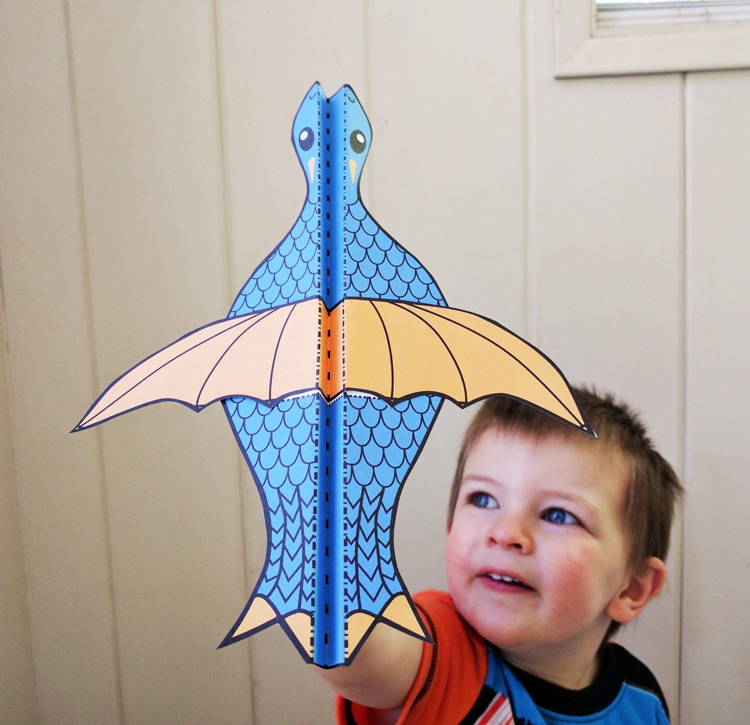 Free Printable Flying Dragon Plane