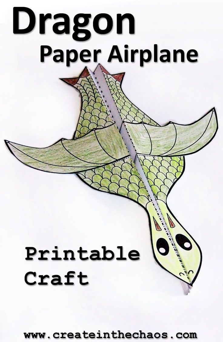 Printable Flying Dragon Craft Create In The Chaos