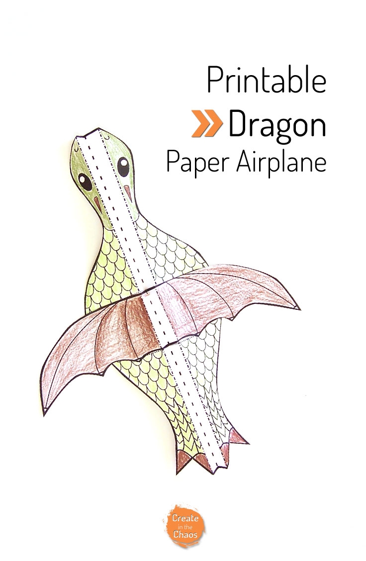 Printable Flying Dragon Craft Create In The Chaos