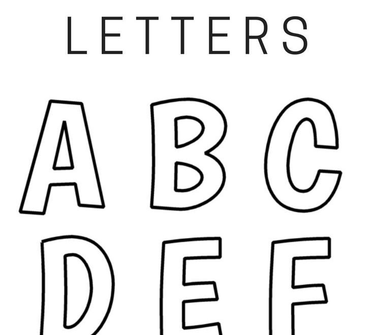 Printable FREE Alphabet Templates
