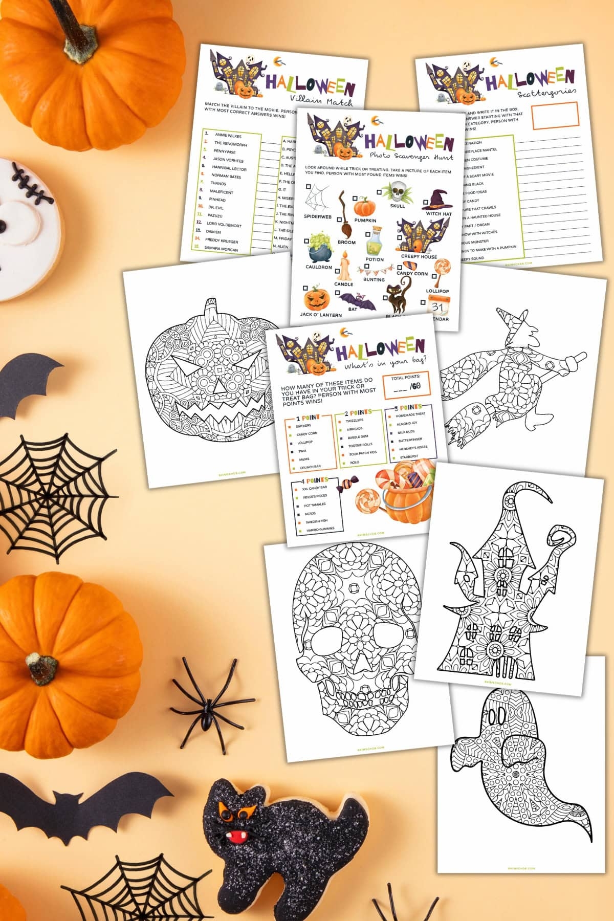 Printable Halloween Games Fun Kids Activities Kim Schob