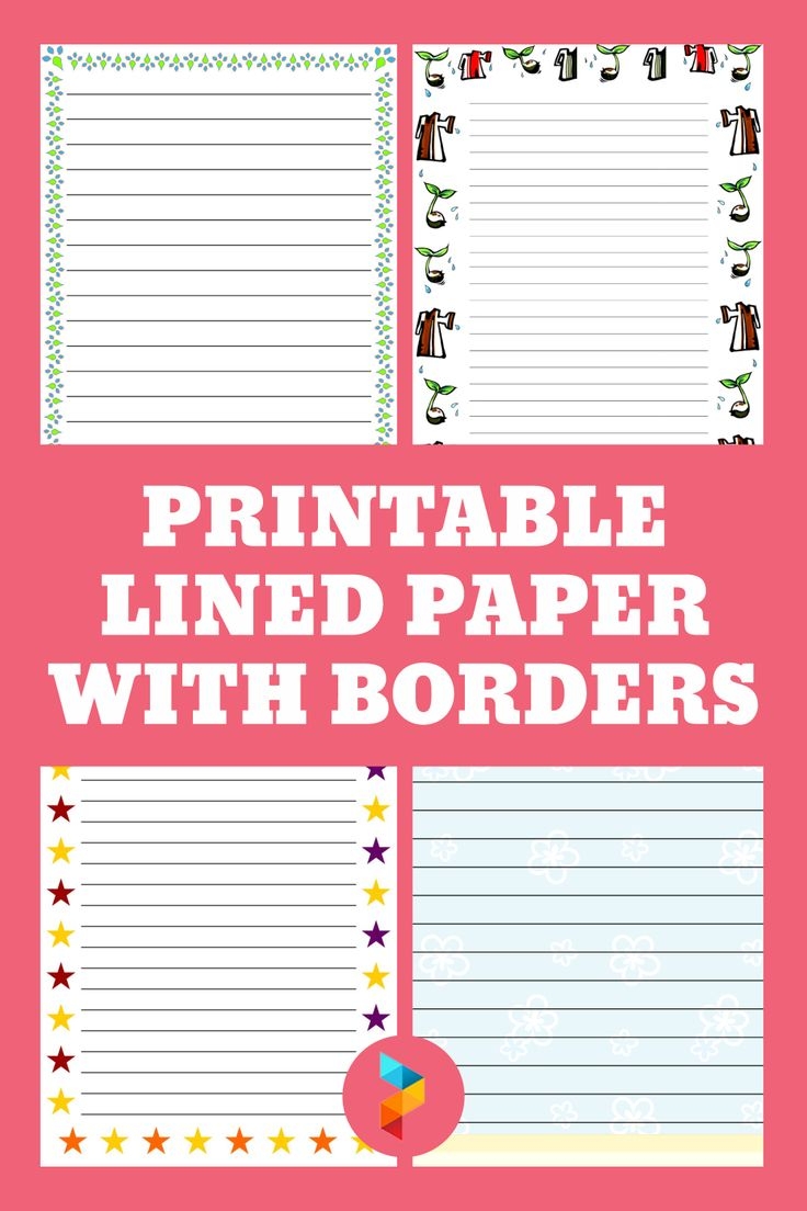 Printable Lined Paper With Borders