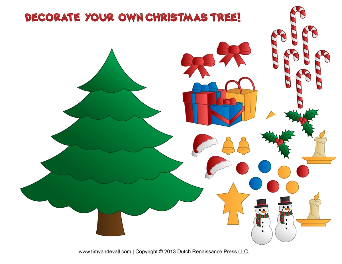 Printable Paper Christmas Tree Template And Clip Art