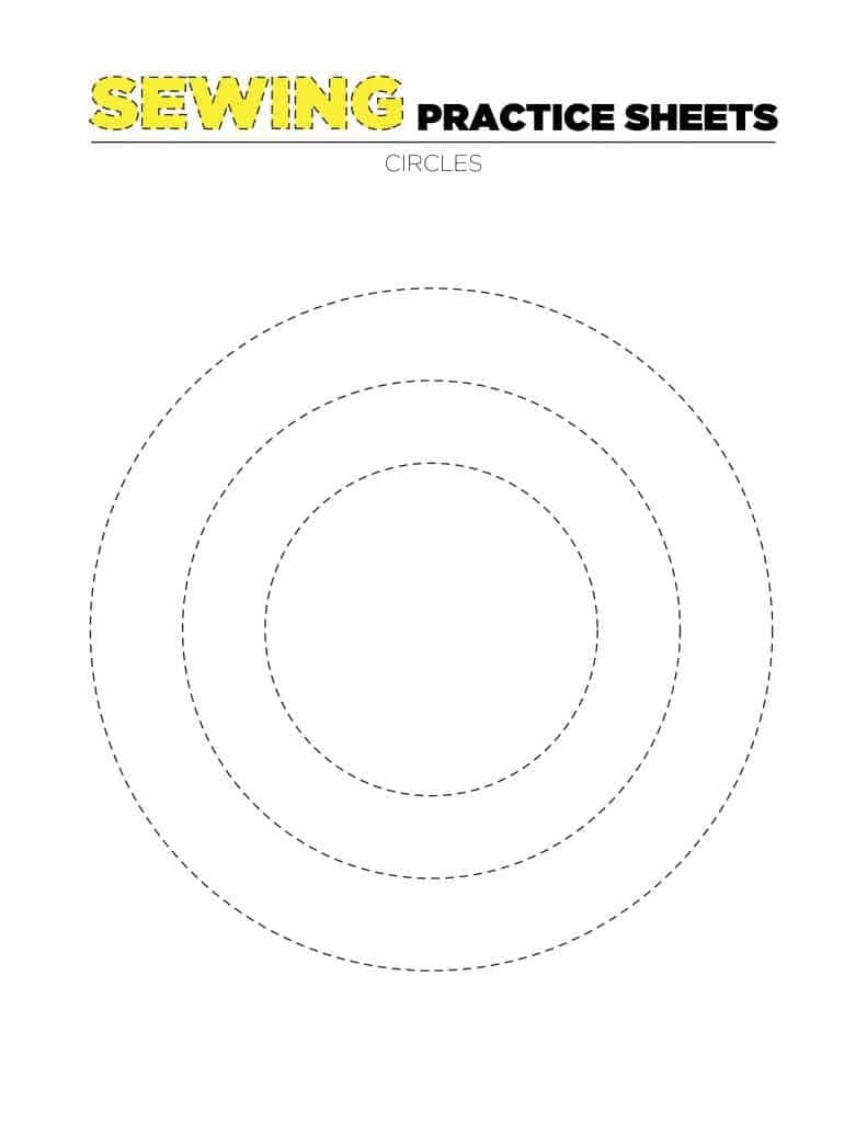 Printable Sewing Practice Sheets Beginner Sewing Projects