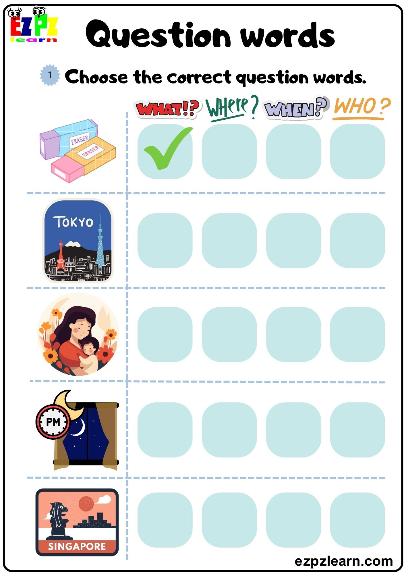 Free Printable Exercises With Nk Words