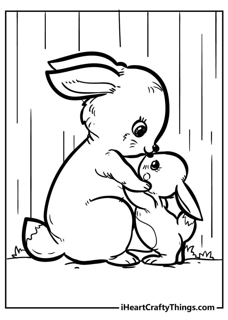 Bunny Coloring Pages Free Printable