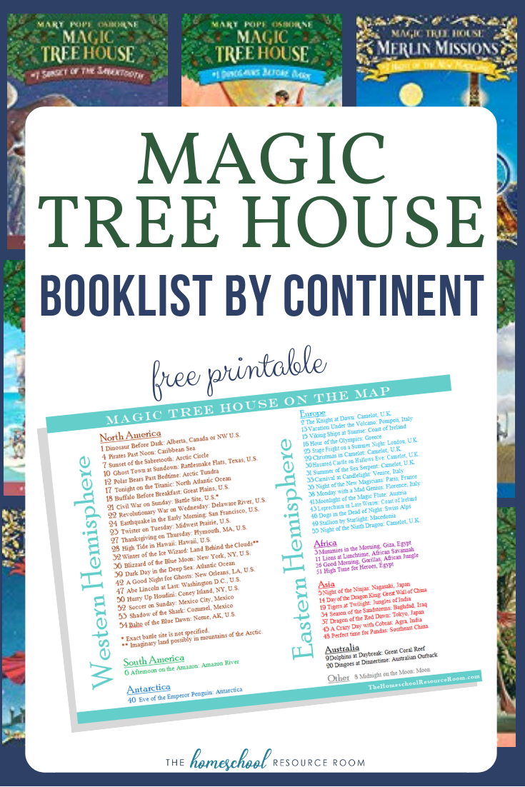 Read Around The World With The Magic Tree House Map The Homeschool Resource Room