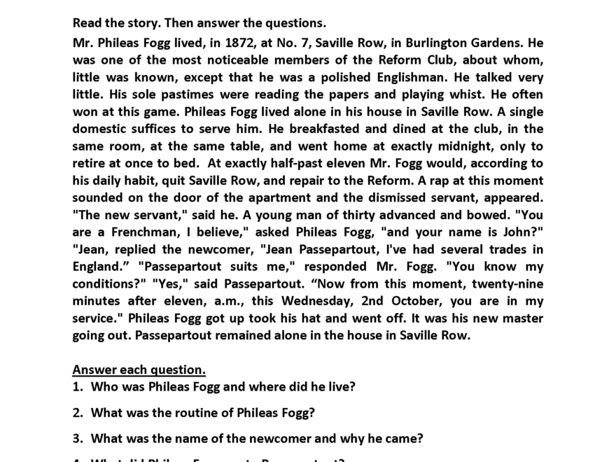 Reading Worksheets Fifth Grade Reading Worksheets