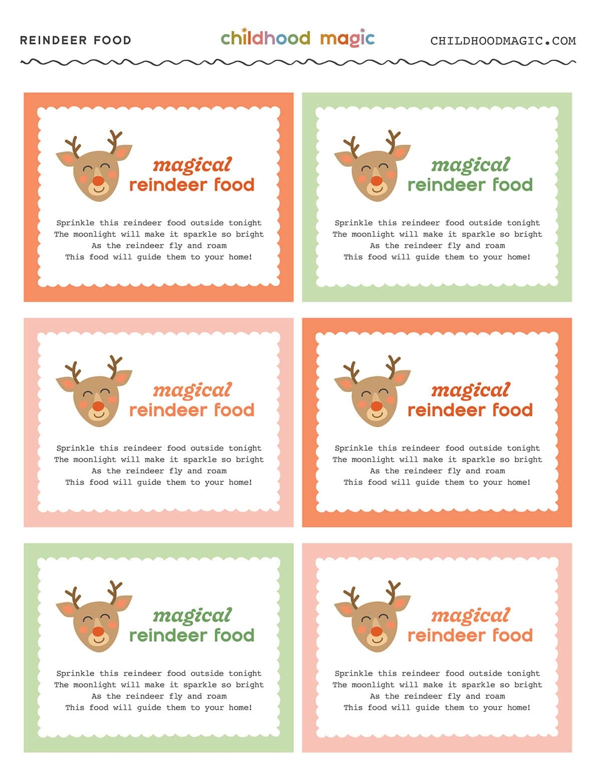 Reindeer Food Childhood Magic