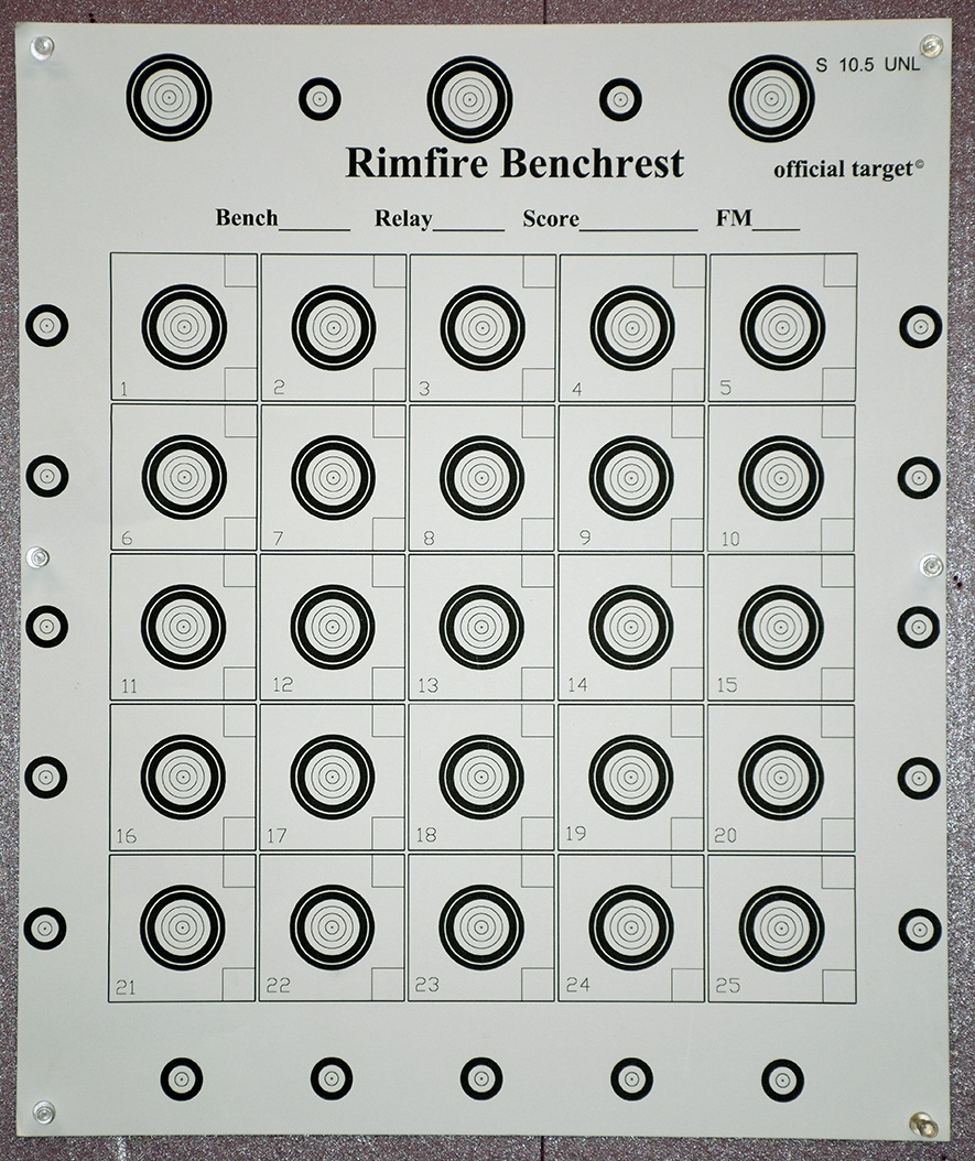 Rimfire Benchrest Targets River Bend Gun Club