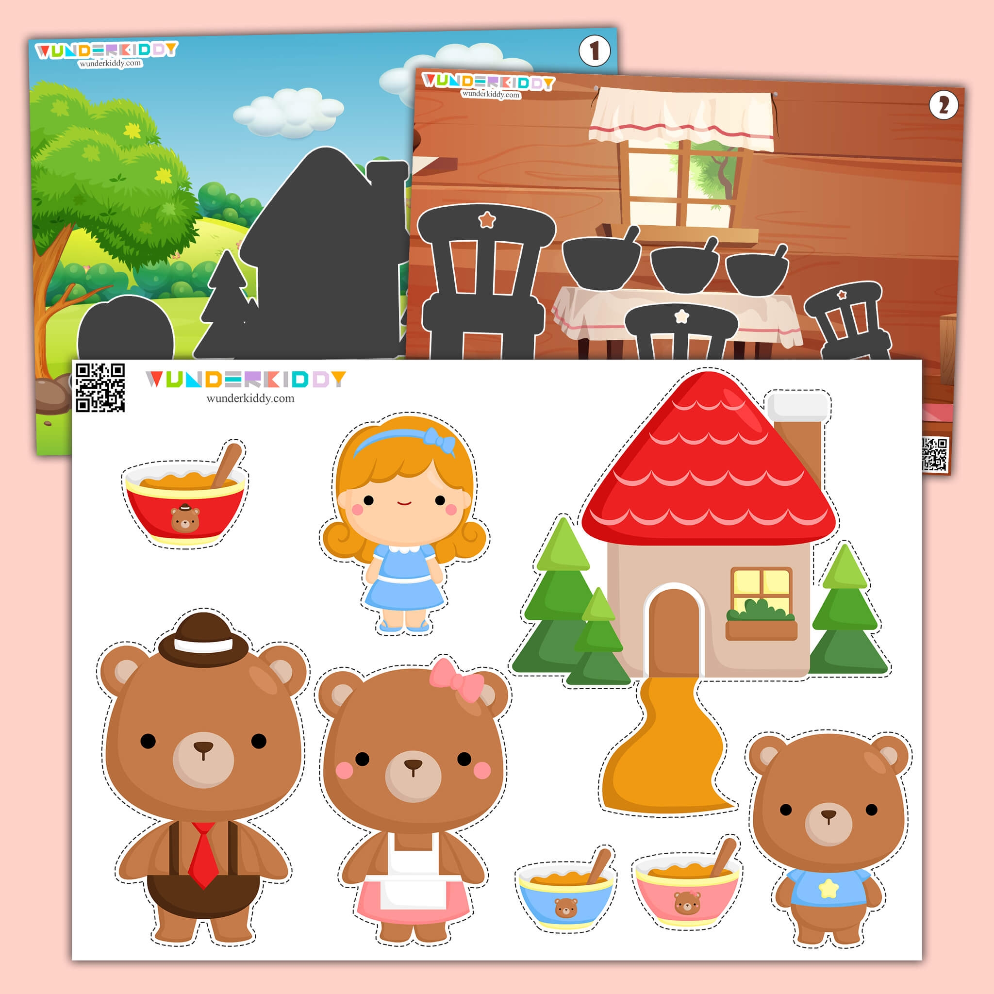 Schattenspiel Mit B ren Zum Ausdrucken F r Kinder