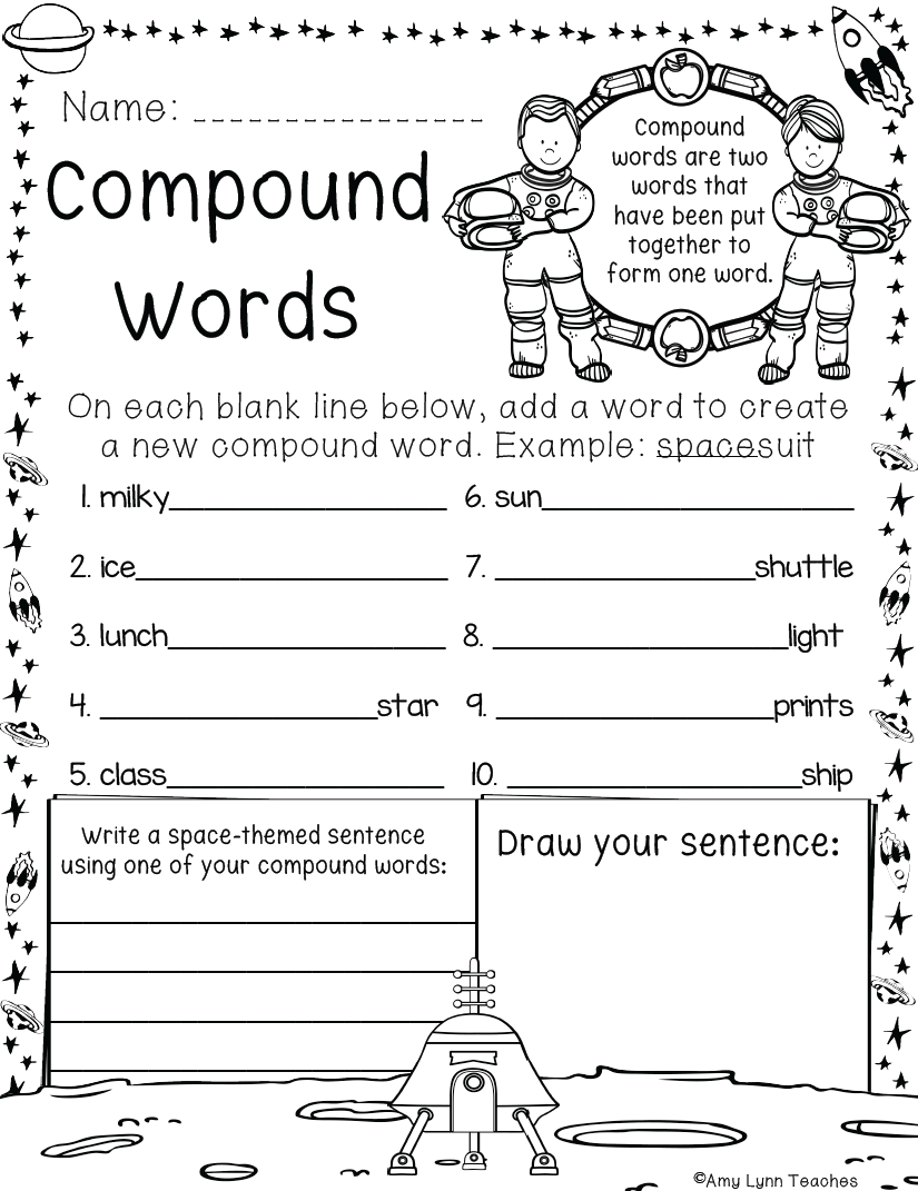 Second Grade Space Themed Worksheets 100 Standards Aligned Printables Made By Teachers