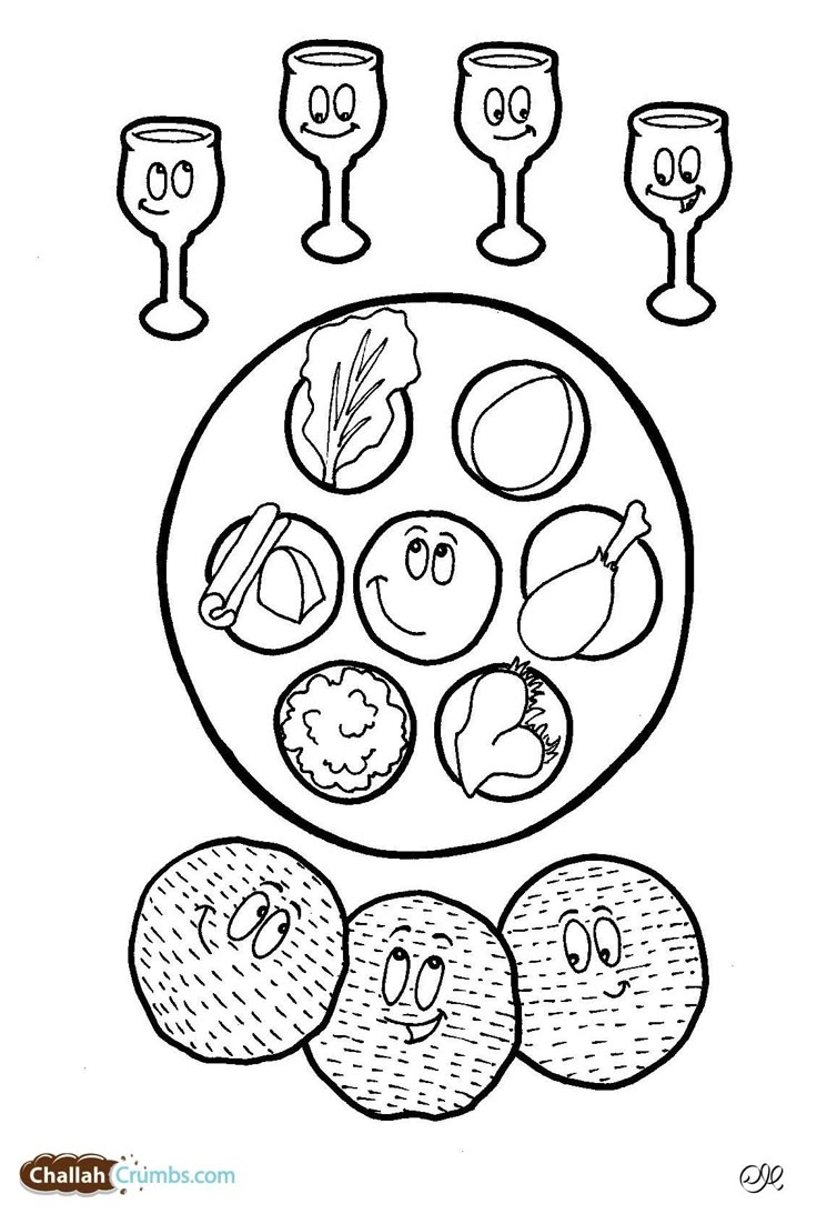 Seder Table Challah Crumbs