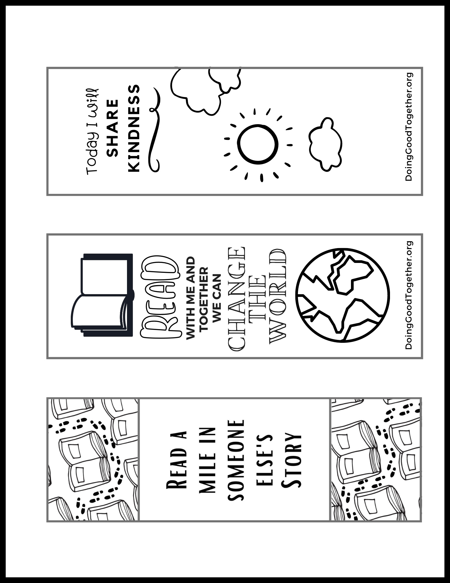 Printable Bookmark Templates Blank Free