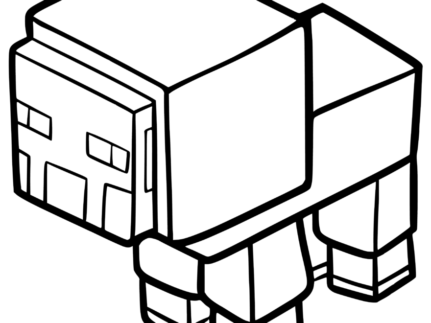 Sheep From Minecraft Free PNG Printable Template Coloring Sheet Coloringly