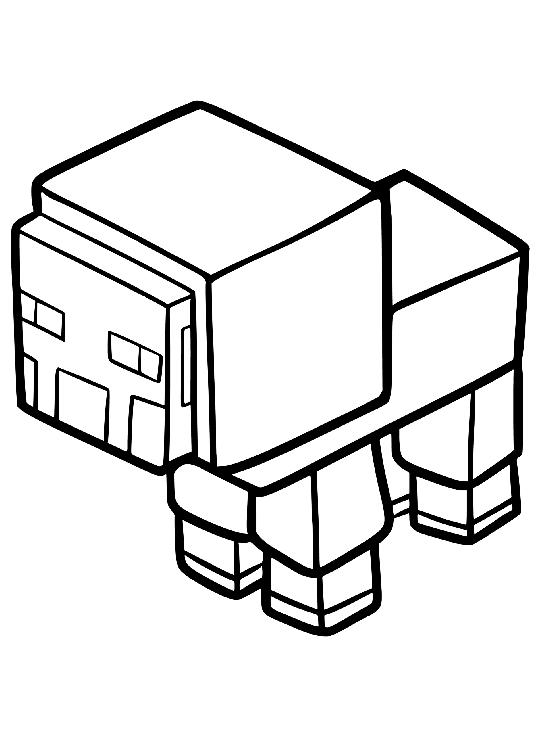 Sheep From Minecraft Free PNG Printable Template Coloring Sheet Coloringly