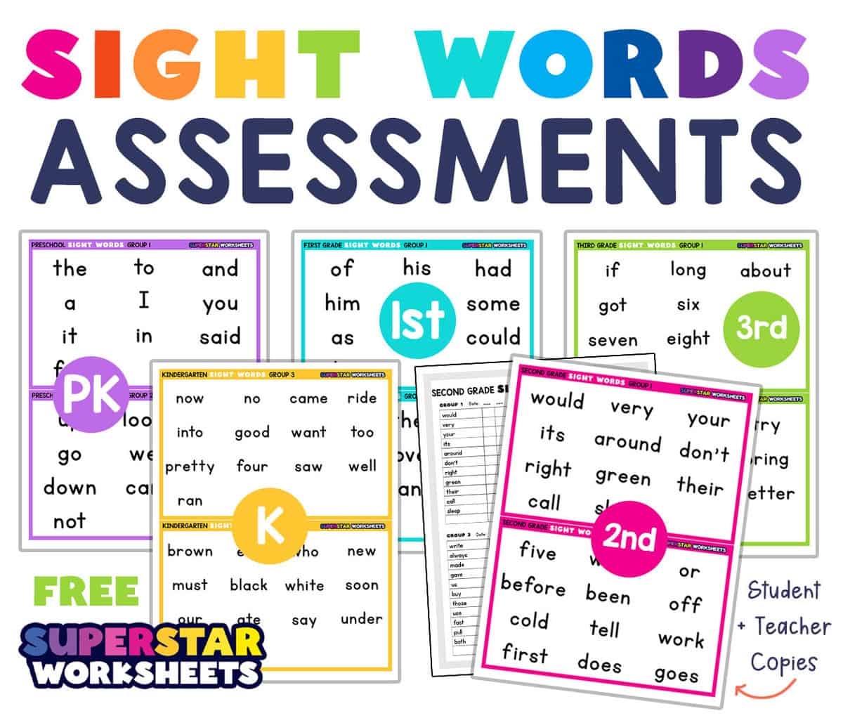 3 Minute Reading Assessments Printable