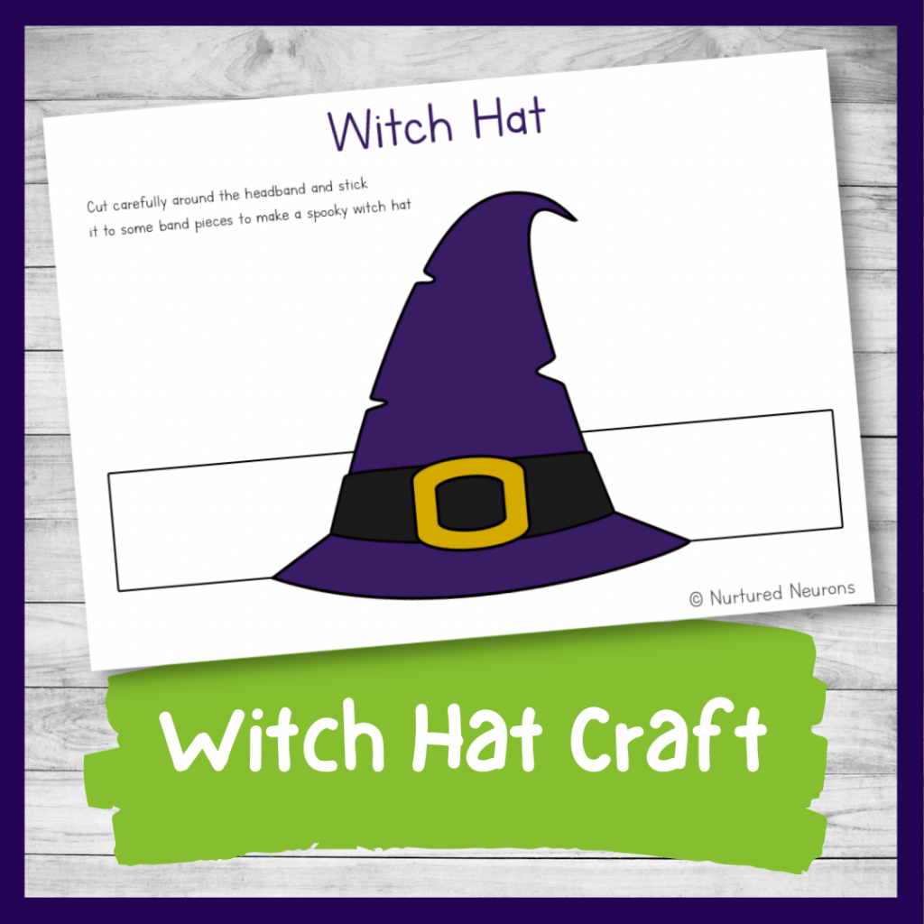 Simple Witch Hat Craft Paper Crown Templates Nurtured Neurons
