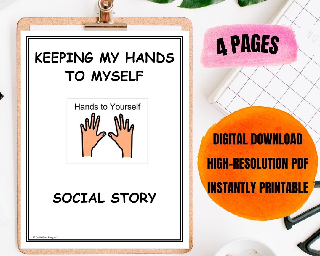 Free Printable Social Story Hands To Self