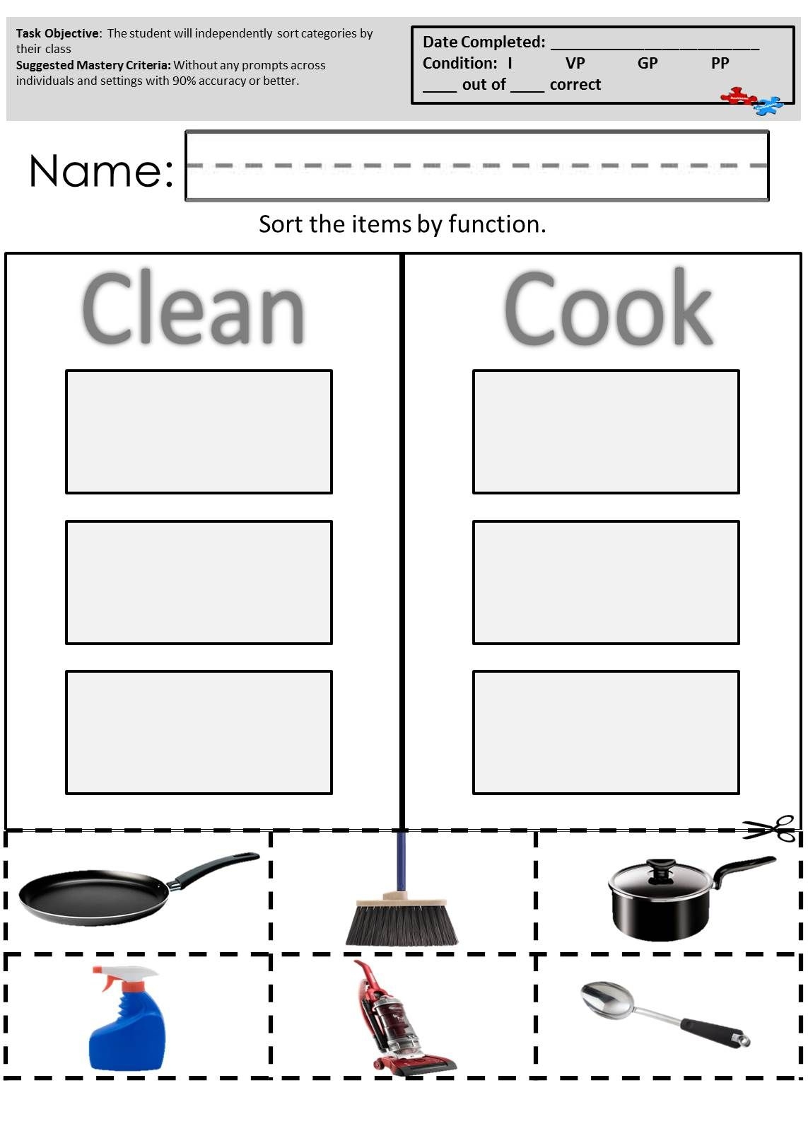 Speech Therapy Worksheets
