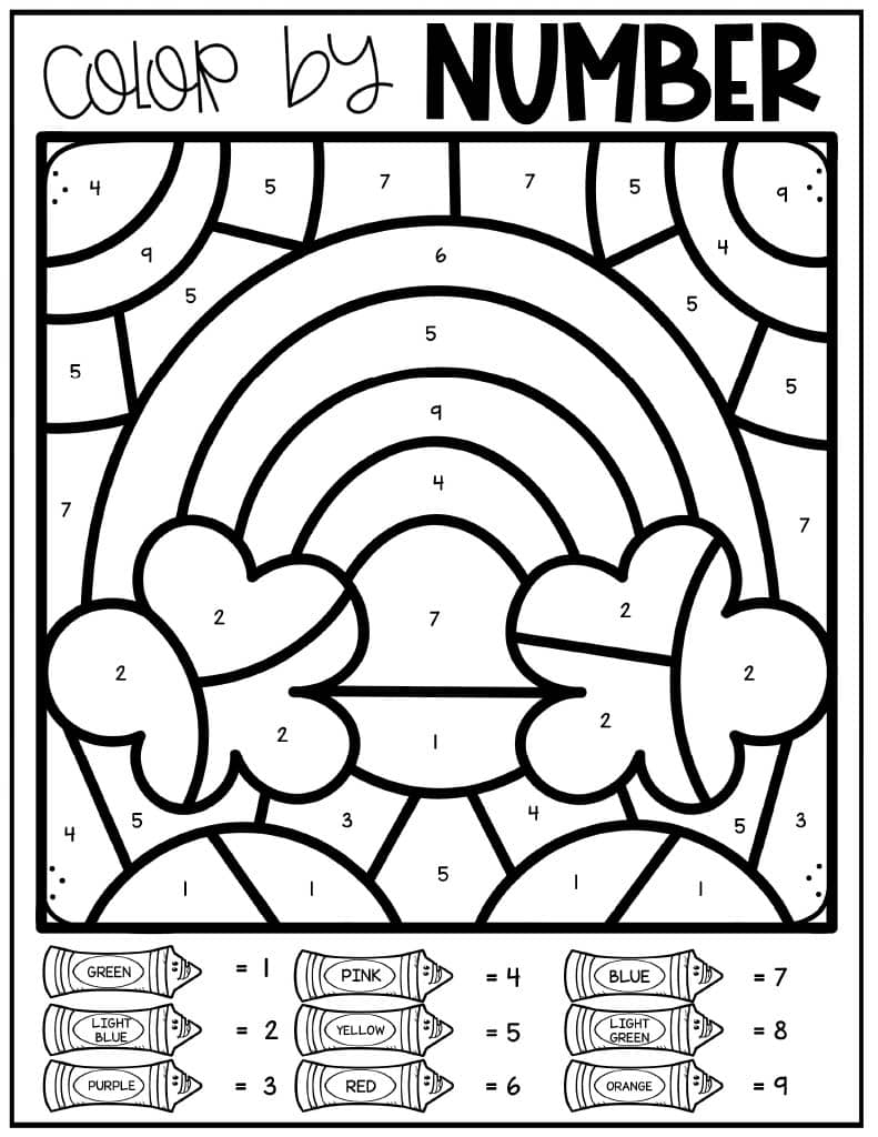 Color By Number Free Printable